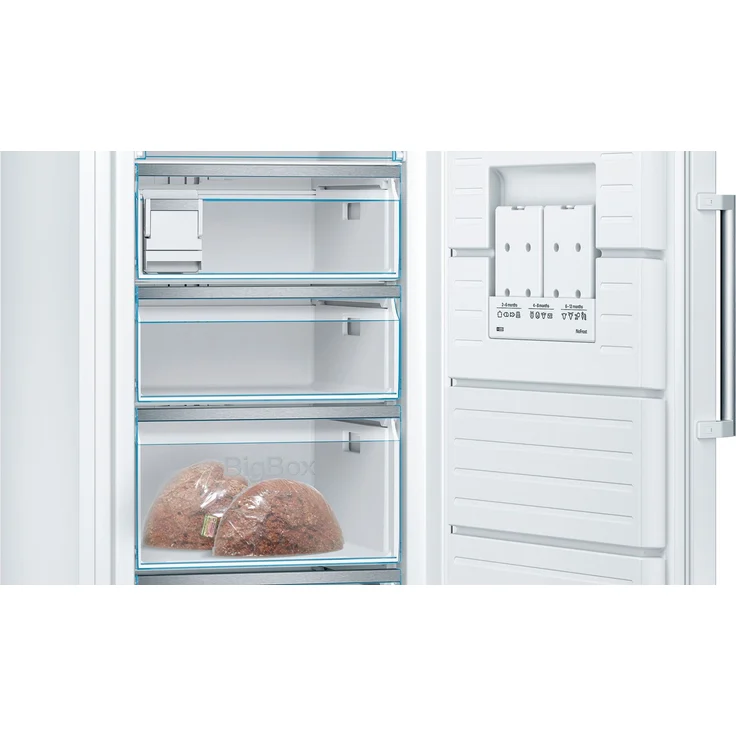Bosch GSN58AWDV Gefrierschrank, freistehend, weiß, NoFrost, Schnellgefrieren, LED, Abtauautomatik, Breite 70 cm – Bild 8