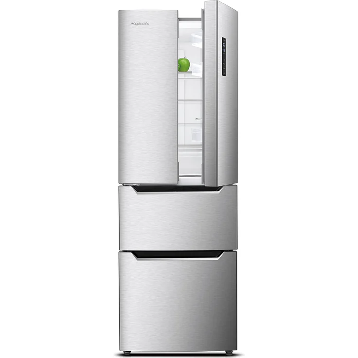 Wolkenstein FD351.4 NF IX French-Door-Kühlschrank, freistehend, silber, NoFrost, Schnellgefrieren, LED, Breite 63.5 cm, Energieklasse E – Bild 5