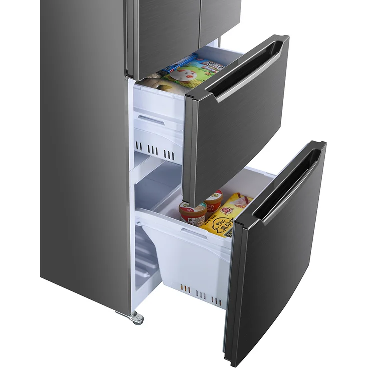 Wolkenstein FD351.4 NF IX French-Door-Kühlschrank, freistehend, silber, NoFrost, Schnellgefrieren, LED, Breite 63.5 cm, Energieklasse E – Bild 7