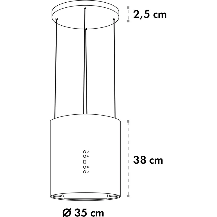 Klarstein Barett, Motorhaube, Insel, Breite: 35 cm, Tiefe: 35 cm, Umluft, weiß – Bild 10