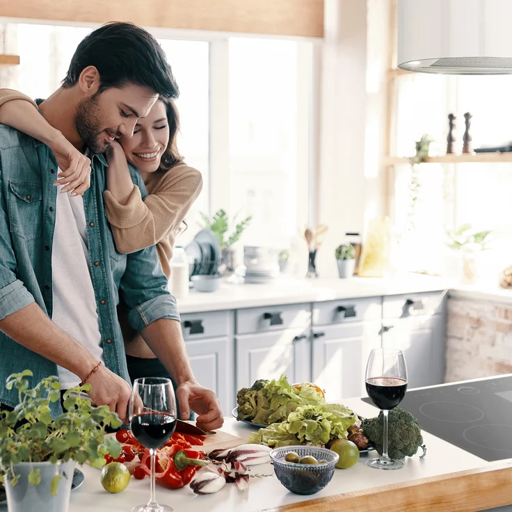 Klarstein Barett, Motorhaube, Insel, Breite: 35 cm, Tiefe: 35 cm, Umluft, weiß – Bild 2