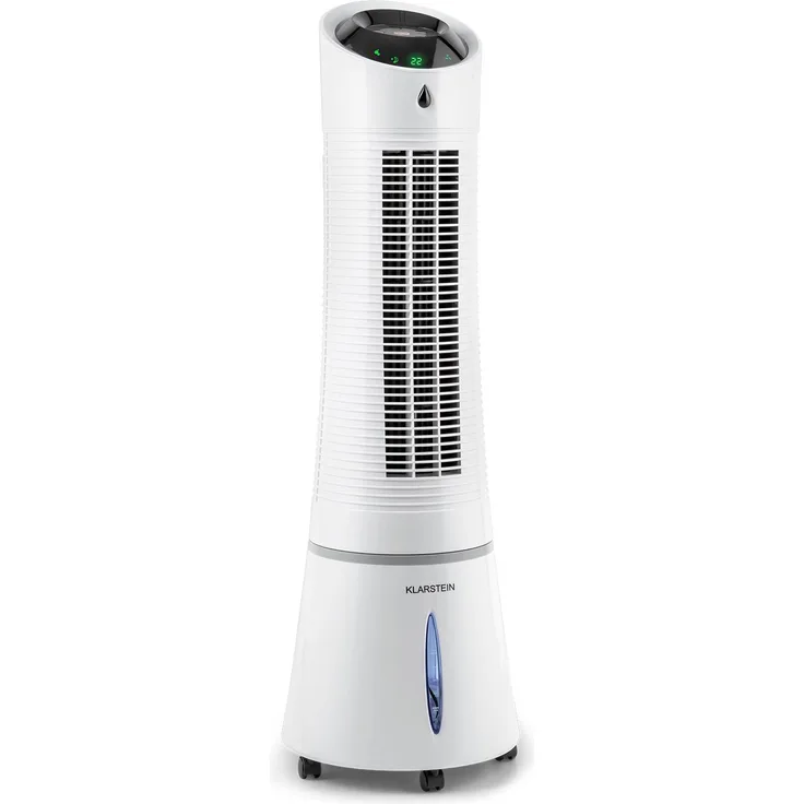 Klarstein Skyscraper Ice weiß 4-in-1 Ventilator Luftkühler Luftbefeuchter 6 l | 30 W | Fernbedienung