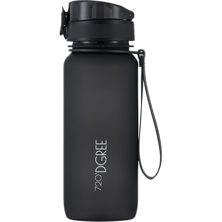 Trinkflasche Wasserflasche Fruchteinsatz 0,65L - BPA-Frei uberBottle 720 DGREE onyx black – Bild 1