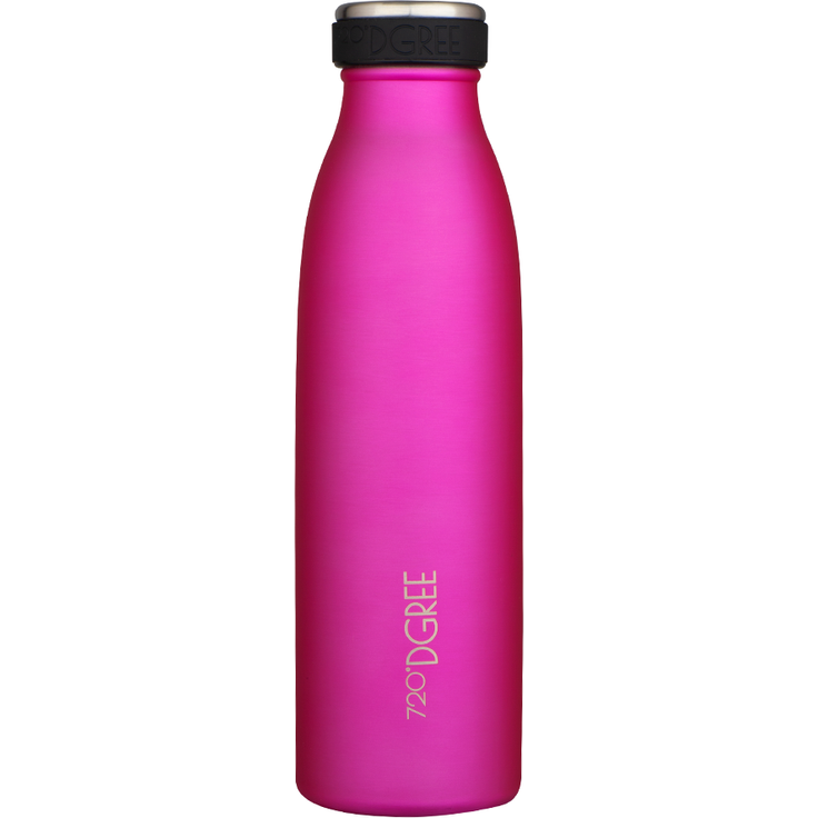 Trinkflasche Doppelwandig Edelstahl 500ml Isolierflasche 720°DGREE milkyBottle fuchsia pink – Bild 1