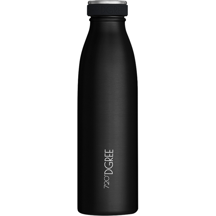 Trinkflasche Doppelwandig Edelstahl 500ml Isolierflasche 720°DGREE milkyBottle onyx black