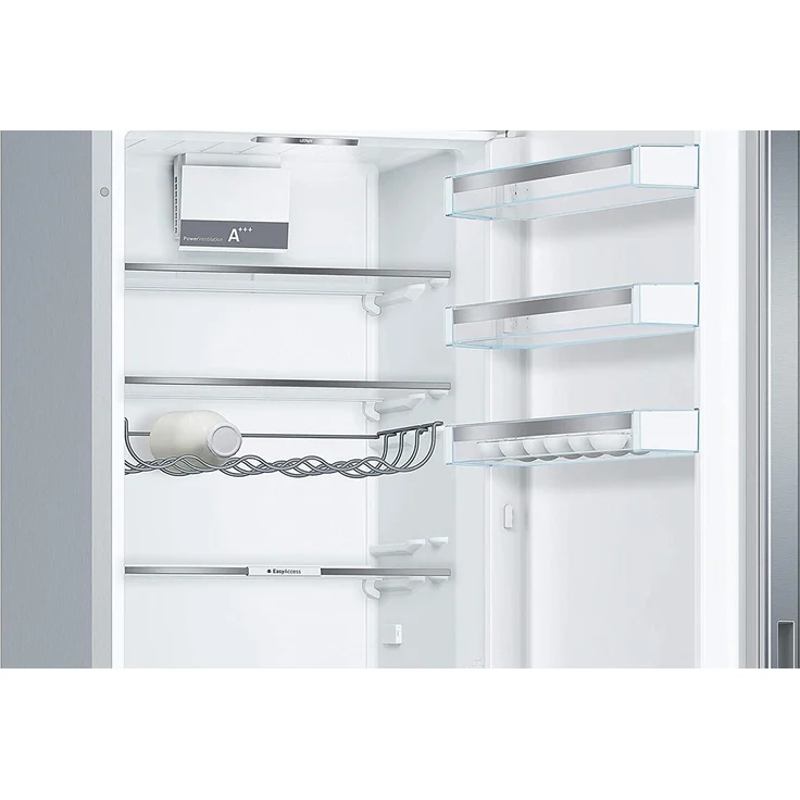 Bosch KGE39AICA Kühl-Gefrierkombination mit Gefrierbereich unten, freistehend, silber, LED, Display, Türanschlag rechts, 2 Türen, Breite 60 cm, Energieklasse C – Bild 8