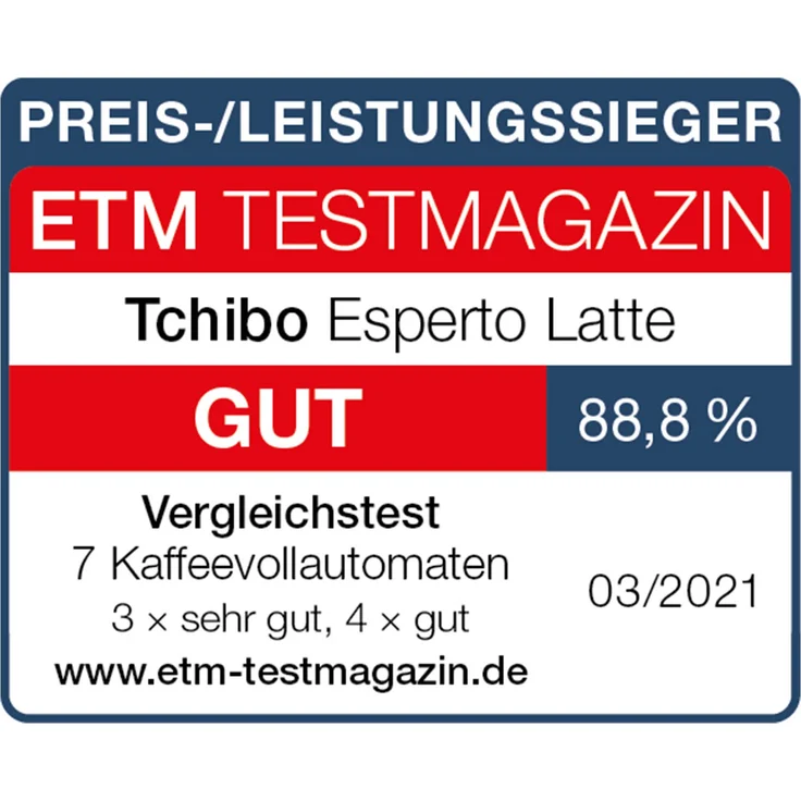 Tchibo Kaffeevollautomat Esperto Latte für Caffè Crema, Espresso, Cappuccino und Milchschaum, Anthrazit – Bild 6