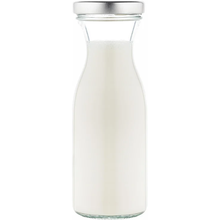 6er Set Milchflaschen 250ml Twist-Off Deckel TO53 silber Karaffe Vorratsglas Flasche Aufbewahrung – Bild 3