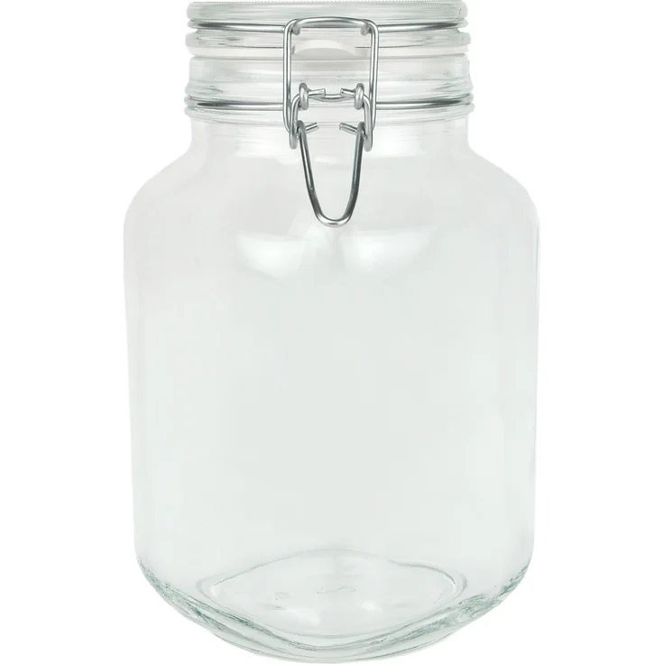 6er Set Einmachglas Bügelverschluss Original Fido 3,0L Vorratsgläser incl. Bormioli Rezeptheft – Bild 2