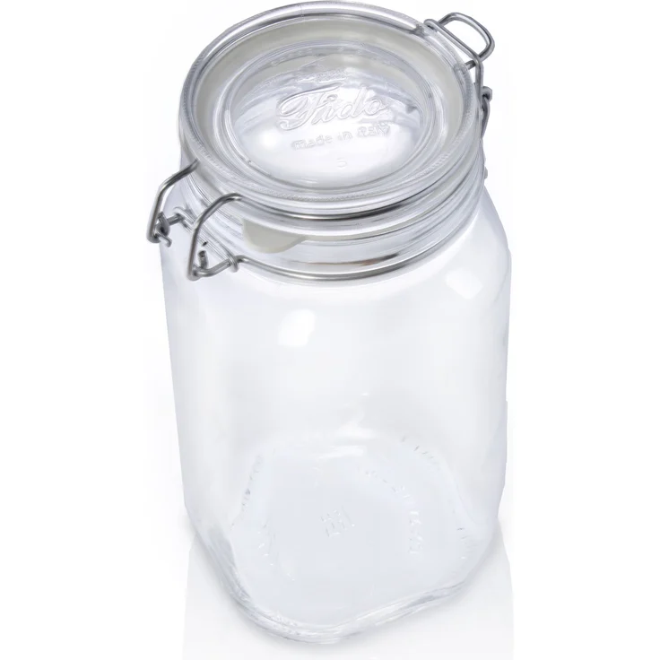 6er Set Einmachglas Bügelverschluss Original Fido 1,5L Vorratsgläser incl. Bormioli Rezeptheft – Bild 5