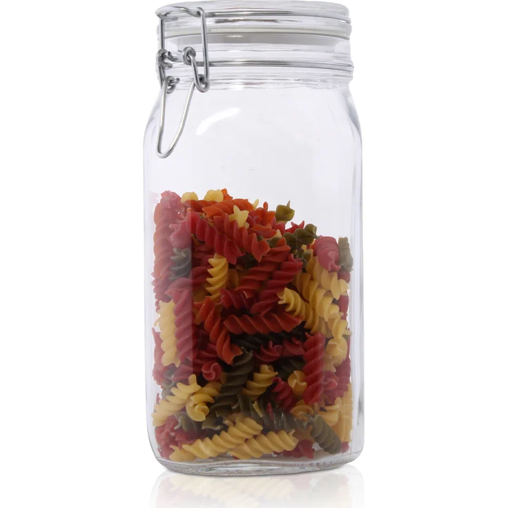 6er Set Einmachglas Bügelverschluss Original Fido 1,5L Vorratsgläser incl. Bormioli Rezeptheft – Bild 3