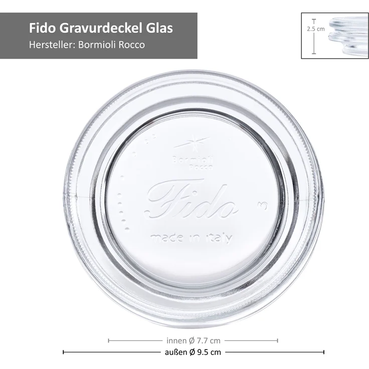 6er Set Einmachglas Bügelverschluss Original Fido 1,5L Vorratsgläser incl. Bormioli Rezeptheft – Bild 7