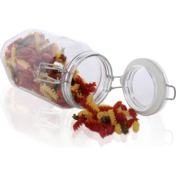 6er Set Einmachglas Bügelverschluss Original Fido 1,5L Vorratsgläser incl. Bormioli Rezeptheft – Bild 4
