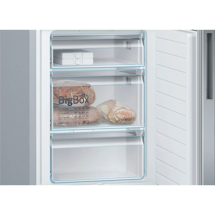 Bosch KGE36ALCA Serie 6 Kühl-Gefrierkombination, freistehend, edelstahl, LED, Schnellgefrieren, Breite 60 cm – Bild 3