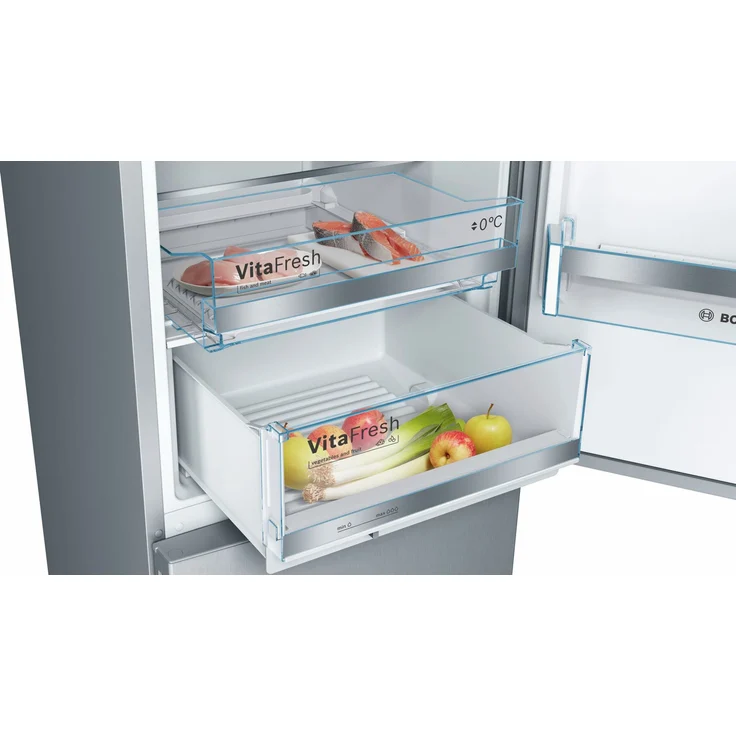 Bosch KGE36ALCA Serie 6 Kühl-Gefrierkombination, freistehend, edelstahl, LED, Schnellgefrieren, Breite 60 cm – Bild 7