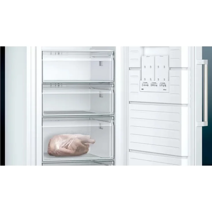 Siemens GS58NDWDP Gefrierschrank, freistehend, weiß, NoFrost, Schnellgefrieren, LED, Breite 70 cm, Energieklasse D – Bild 9
