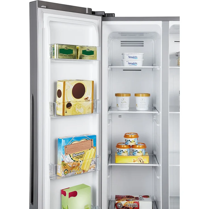 PKM SBSIX Side-by-Side-Kühlschrank, freistehend, inox, Breite 83.2 cm – Bild 5