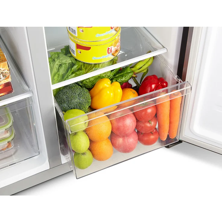 PKM SBSIX Side-by-Side-Kühlschrank, freistehend, inox, Breite 83.2 cm – Bild 6