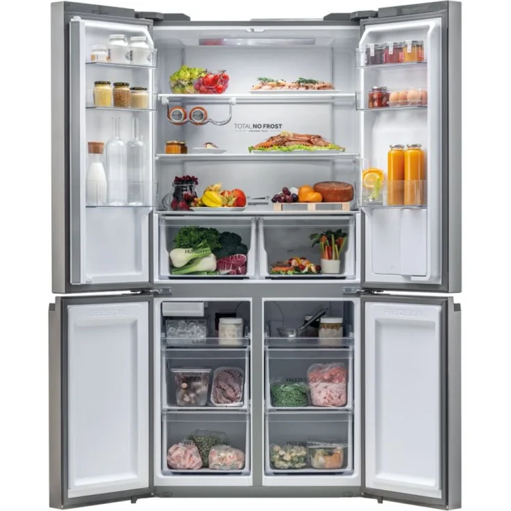 Haier HTF-520IP7 Side-by-Side-Kühlschrank, freistehend, Edelstahl, NoFrost, Wasser- und Eiswürfelspender, Wassertank, Schnellgefrieren, Breite 98 cm – Bild 8