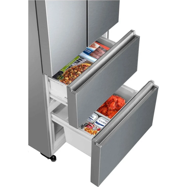 Haier HB20FPAAA French-Door-Kühlschrank, freistehend, silber, Total NoFrost, Energieklasse E – Bild 11