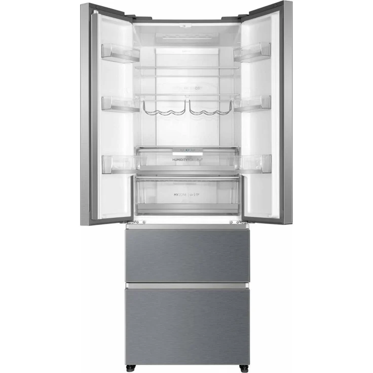 Haier HB20FPAAA French-Door-Kühlschrank, freistehend, silber, Total NoFrost, Energieklasse E – Bild 9