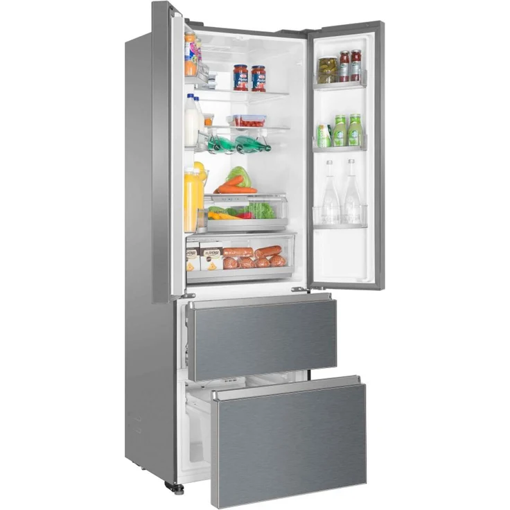 Haier HB20FPAAA French-Door-Kühlschrank, freistehend, silber, Total NoFrost, Energieklasse E – Bild 10