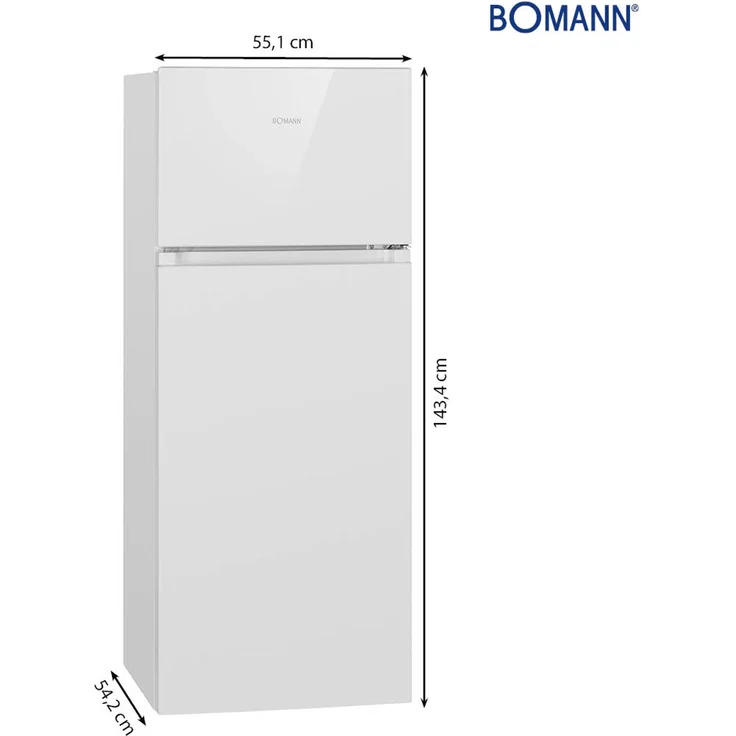 Bomann DT 7318.1 Kühl-Gefrierkombination, Breite 55 cm, Energieklasse E – Bild 5