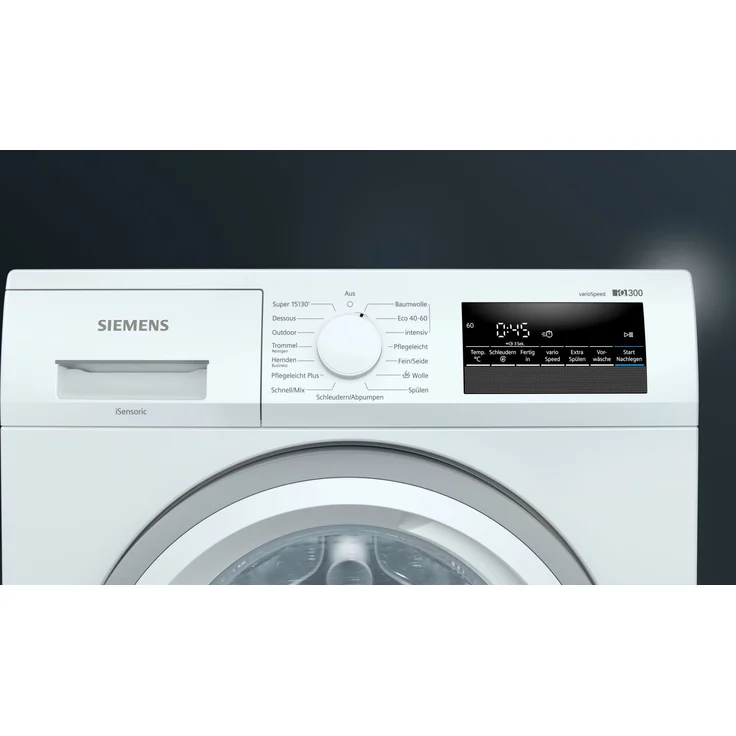 Siemens WM14NK20, Frontlader-Waschmaschine, C, Fassungsvermögen 8 kg, Standgerät, Breite 59,8 cm, Anzahl Programme: 12, Schaumerkennung – Bild 11