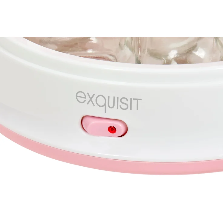 Exquisit Maker YM 3101 WEP | Joghurt selber Machen | Joghurtbereiter | 7 Portionsgläser á 200 ml | Spülmaschinen geeignet | 15 Watt | weiß-pink – Bild 2