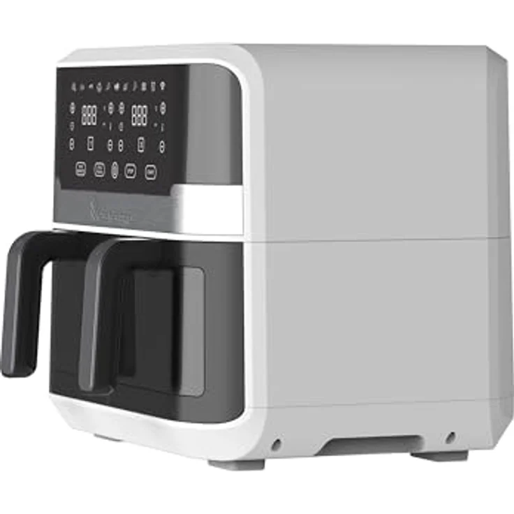 MasterPRO Rocket Duo 900-9 Liter 2400w Doppel-Luftfritteuse - Zeit- und Temperaturkontrolle - Digitalanzeige - leicht zu reinigende Aluminiumkörbe - Smartphone-Steuerung - Luftfritteuse – Bild 3