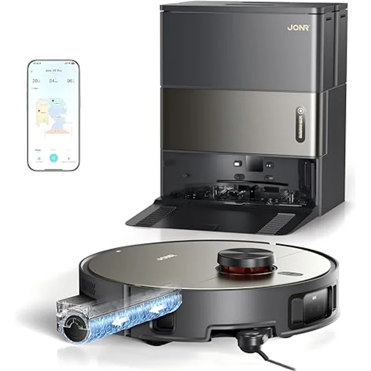 JONR X9 PRO Roller Wischwalze Saugroboter mit 20000 Pa Saugkraft, Selbstreinigung, Wischfunktion und KI-Hindernisvermeidung – Bild 1