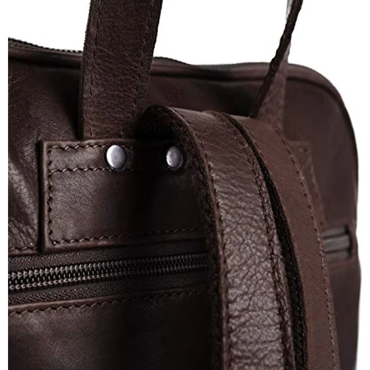 The Chesterfield Brand Wax Pull Up City Rucksack, Leder 34 cm, braun, 100% Leder, kompaktes Design – Bild 5