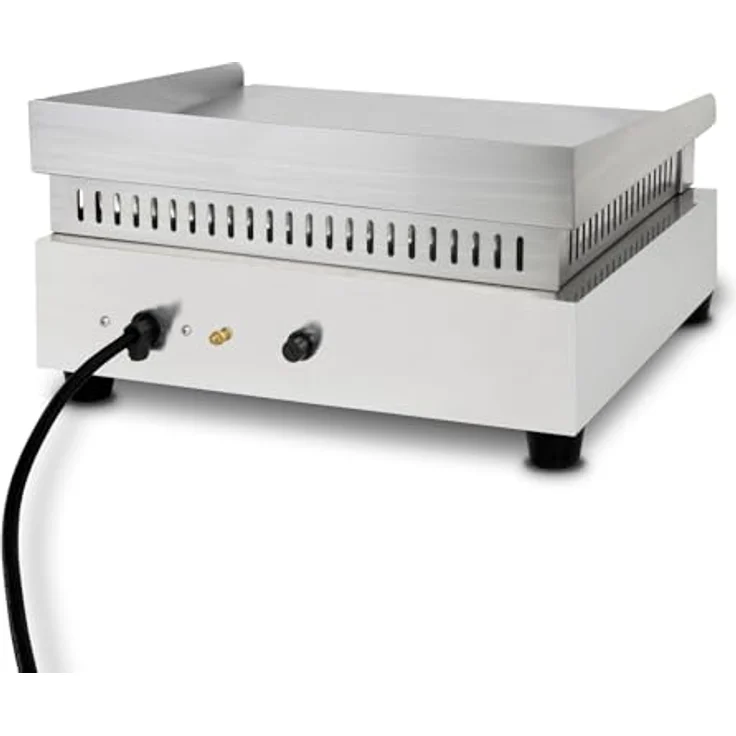vertes FM19-G3-01 Tischgrill, elektrischer Grill mit 1400W Leistung, Edelstahl Gehäuse, glatte Grillplatte 32x26cm, Temperatur von 50 bis 300°C – Bild 4