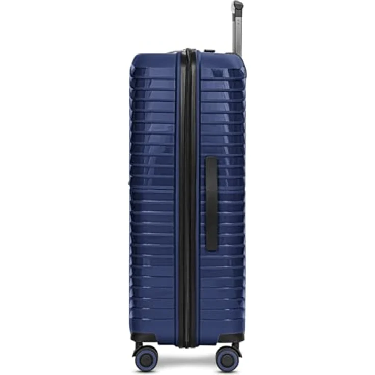 Stratic Hartschalen-Trolley Shine, 4 Rollen, Polypropylen, bruch- und kratzfest, schwarz – Bild 3