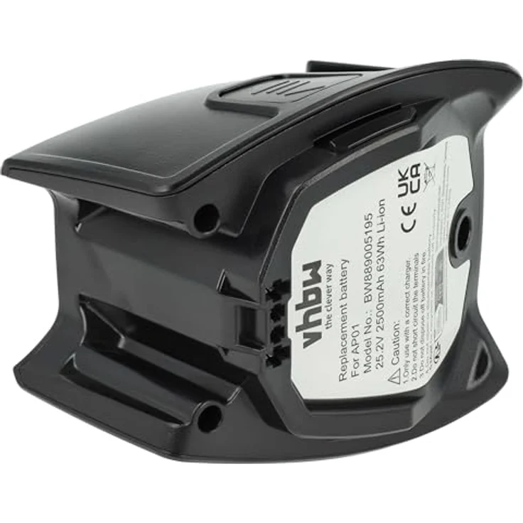 vhbw Akku kompatibel mit Miele Triflex HX1 Facelift, HX2, HX1, 2500 mAh, 25,2 V, Li-Ion, schwarz – Bild 2