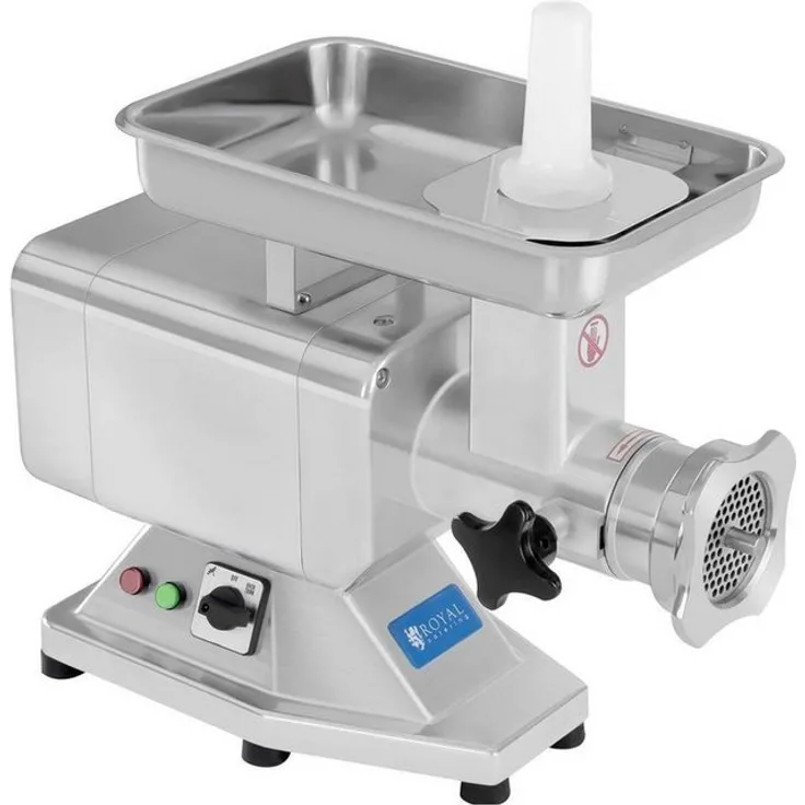 Royal Catering Fleischwolf Edelstahl 1100W 220 Kg/h Metzgerei Ladenwolf, 1100 W