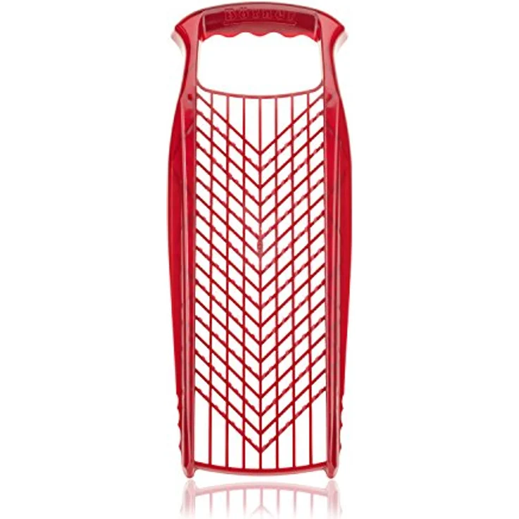 Börner Reibe PowerLine (Fein & Grob) • Küchenreibe für Gemüse, Obst und Käse • Gemüsereibe beidseitig verwendbar • Gemüsehobel • Käsereibe • Küchenhobel (Rot) – Bild 1