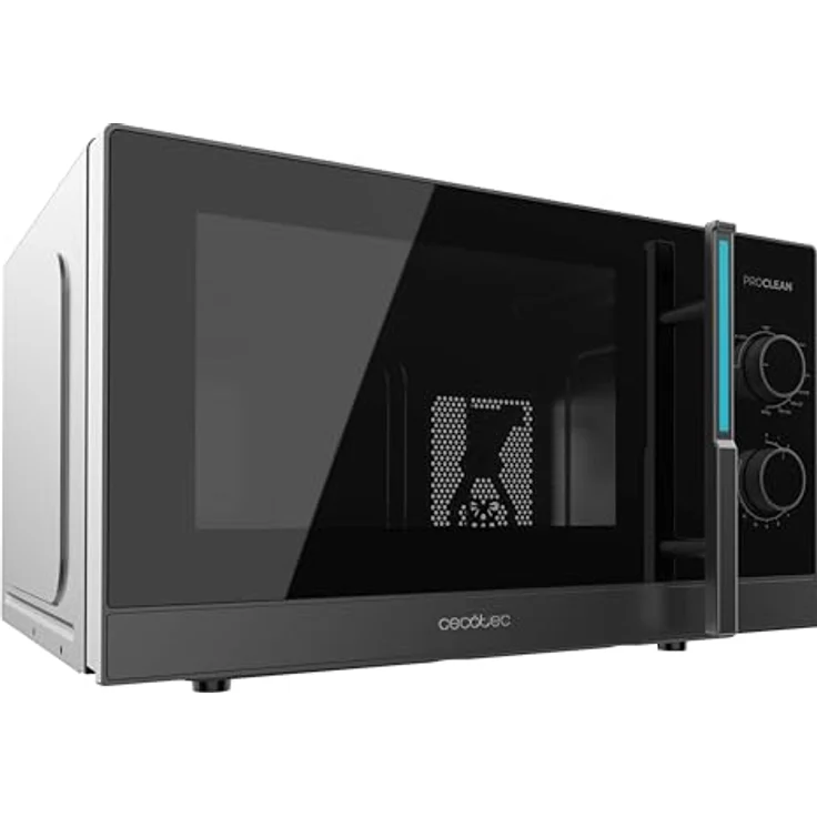 Cecotec Proclean 4120, mechanische Mikrowelle mit Grill, 23 l, 800 W und 1000 W Grill, 8 Leistungsstufen, Auftaufunktion, 35-Minuten-Timer, 285 mm Drehteller – Bild 2