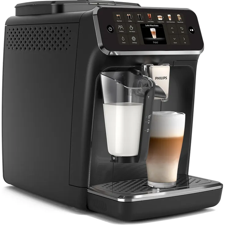 Philips EP4441/50, Kaffeevollautomat, Schwarz mit LatteGo Milchsystem und SilentBrew Technologie – Bild 2