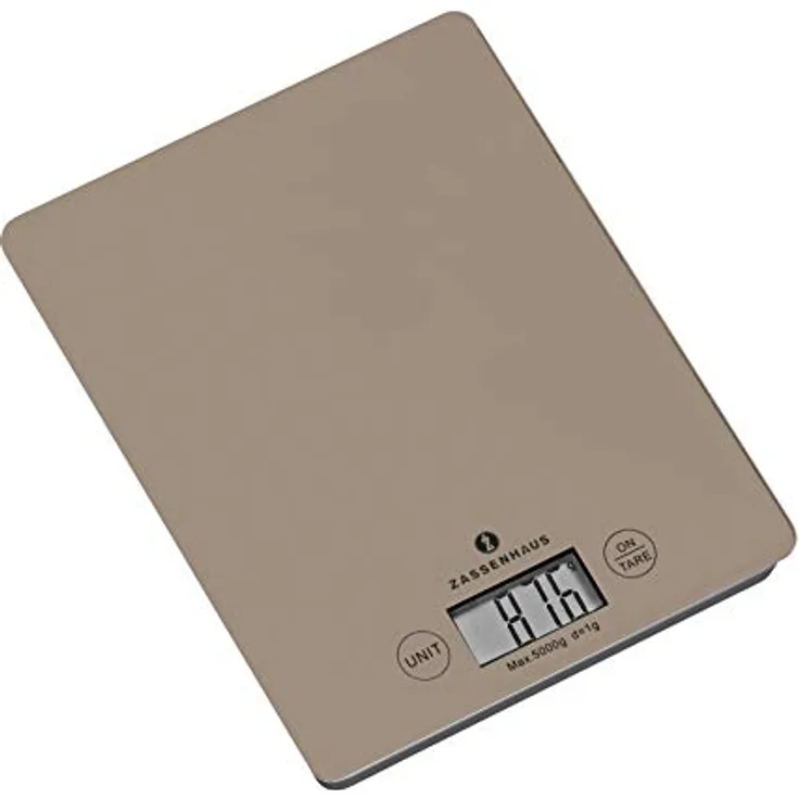 Zassenhaus Balance Digital-Waage, Hartglas, Cool Grau, One Size