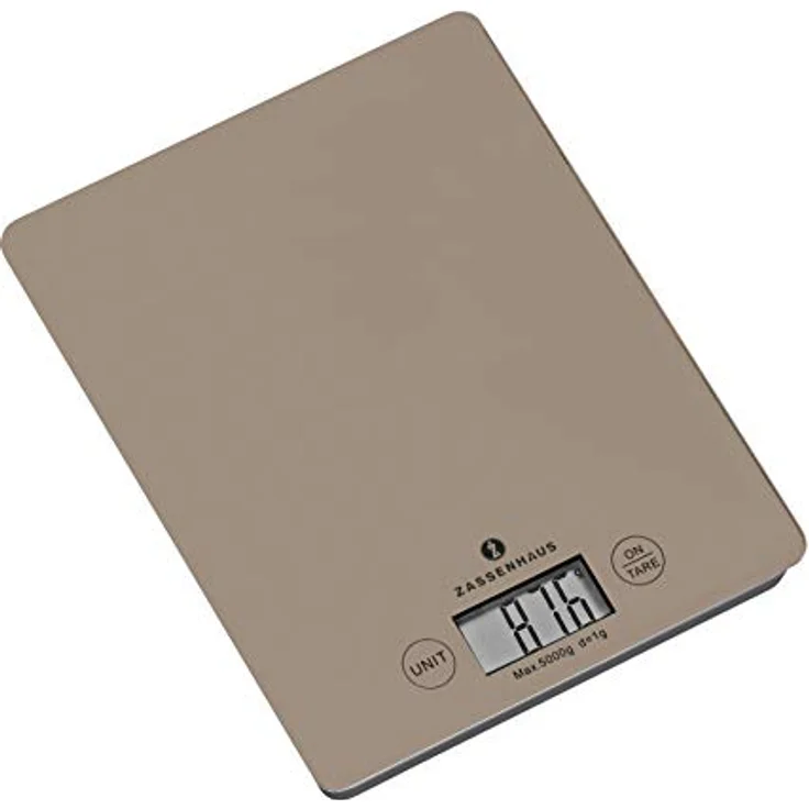 Zassenhaus Balance Digital-Waage, Hartglas, Cool Grau, One Size
