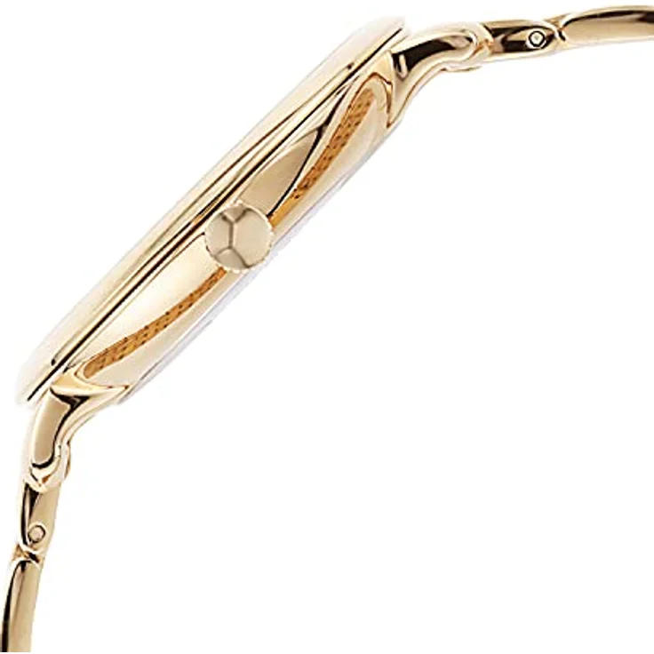 Fossil Damenuhr Jacqueline, Quarzwerk, 36mm Gold Edelstahlgehäuse mit Edelstahlarmband, ES3434 – Bild 2