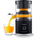 Ufesa Squeeze & Go, Zitruspresse Elektrisch mit USB-C wiederaufladbar, Tragbares, Orangenpresse, Zitronenpresse, Limettenpresse, 1500mAh Akku, 220 ml, BPA-frei