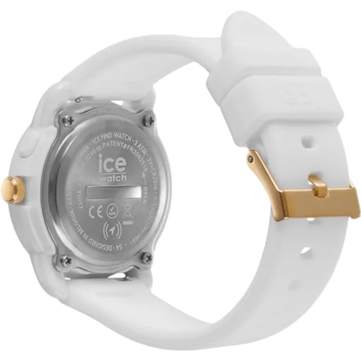 ICE-WATCH Ice find White Gold, Weiße Damenuhr mit Silikonarmband, 36 mm, geolokalisierbar, wasserfest bis 3ATM – Bild 4