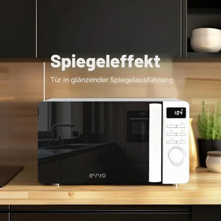 Cecotec EVVO Mikrowelle M20 White, Freistehende Mikrowelle mit Grillfunktion, 800 W, 20 l, Digitaldisplay und Kindersicherung – Bild 5