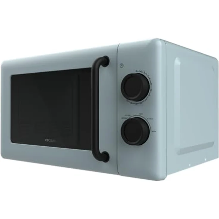 Cecotec Proclean 3010, Mikrowelle 1150 W, 20 L, Edelstahl, blau, mit Drehknopf und Auftaumodus – Bild 2