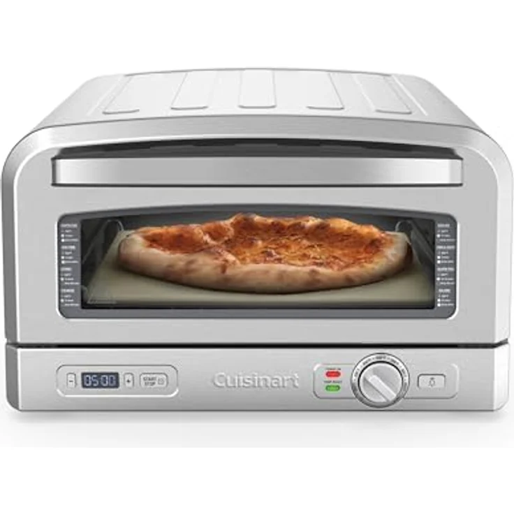 Cuisinart Pizzaofen | Holzofengeschmack in 5 Minuten | Pizzaset enthalten | Einstellbare Zeit und Temperatur bis 400°C – Bild 1