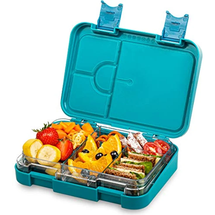 schmatzfatz junior Lunchbox 6 Fächer 21,3 x 15 x 4,5 cm (BxHxT) Petrol – Bild 5