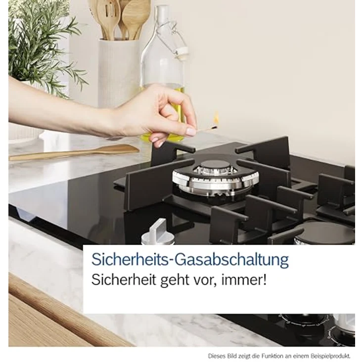 Bosch Serie 8 PRS9A6H40, autarkes 90 cm Gaskochfeld mit 5 Zonen, Schwarz – Bild 10