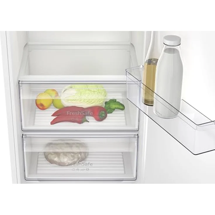 Nefff, KI1811SE0, FreshSafe; Einbaukühlschrank 177.5x56cm; N30; EEK: E; Nutzinhalt gesamt: 310; 39 dB; Schleppscharnier; Kühlraum: 310 Nutzinhalt; 7 Abstellflächen,davon 5 höhenverstellbar – Bild 2